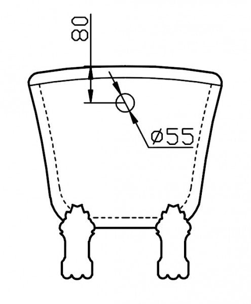 Fritstående badekar PARIS PREMIUM