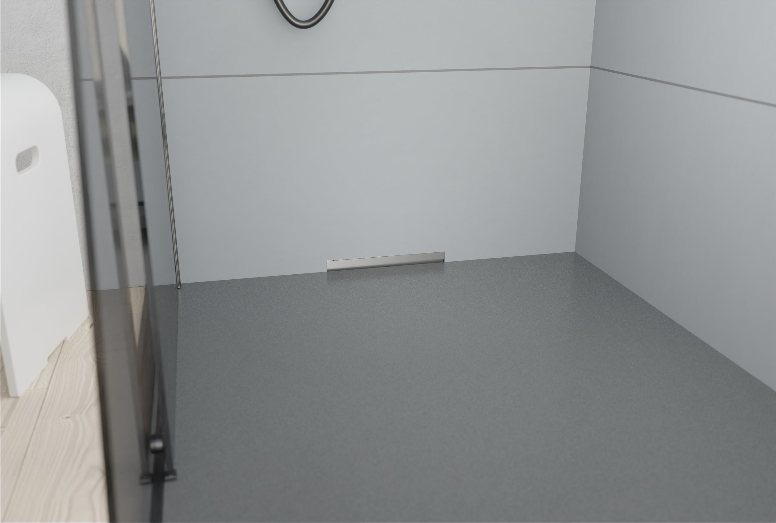 Vægafløb i rustfrit stål Duschafløb WD-GT02