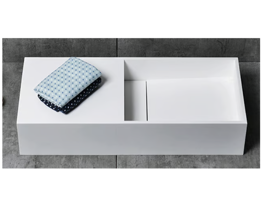 TWG08 væghængt håndvask i mineralstøbning