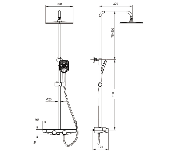 Brusesystem Termostat BS371