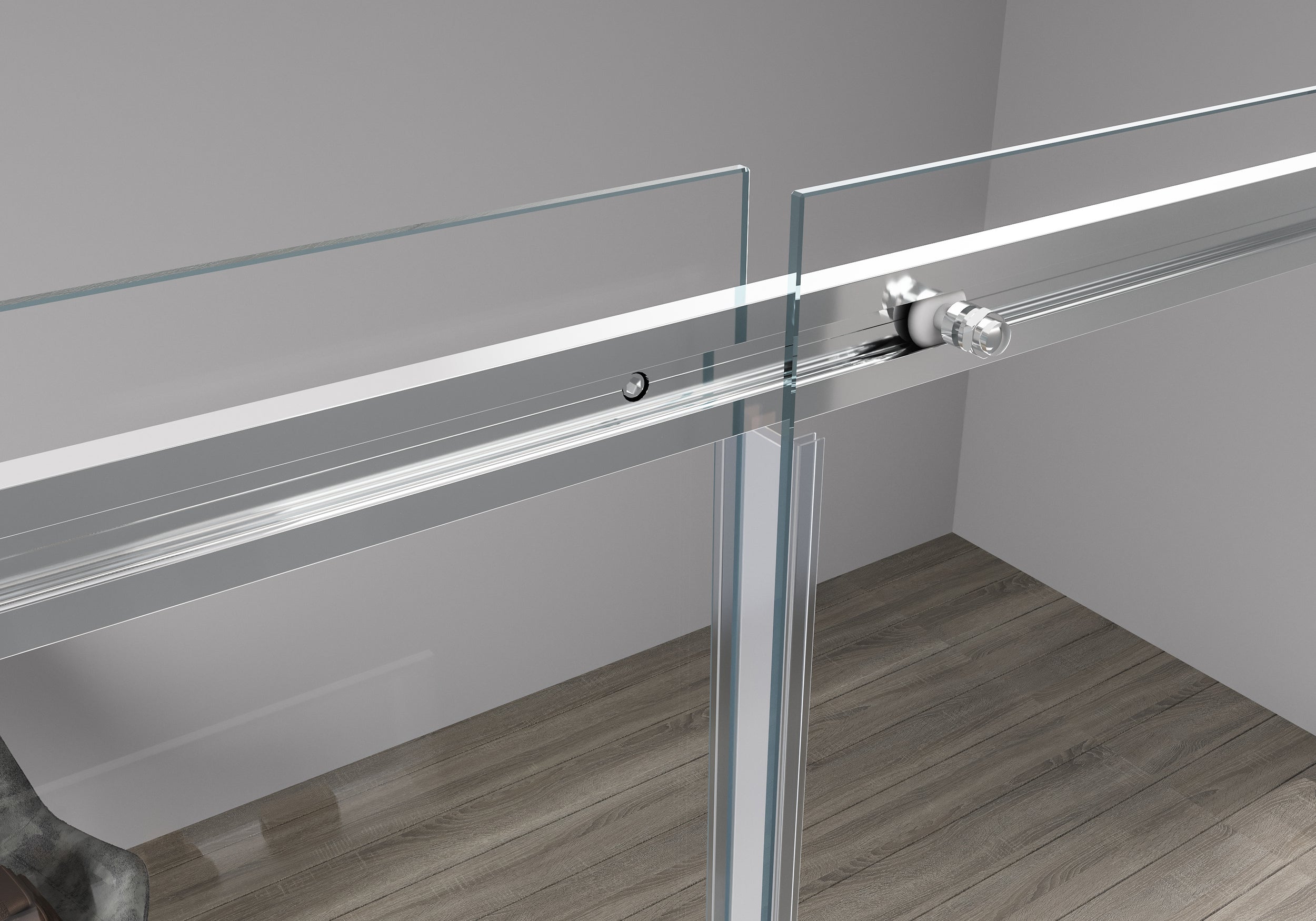 Indbygningsbruser med skydedør DX806A FLEX