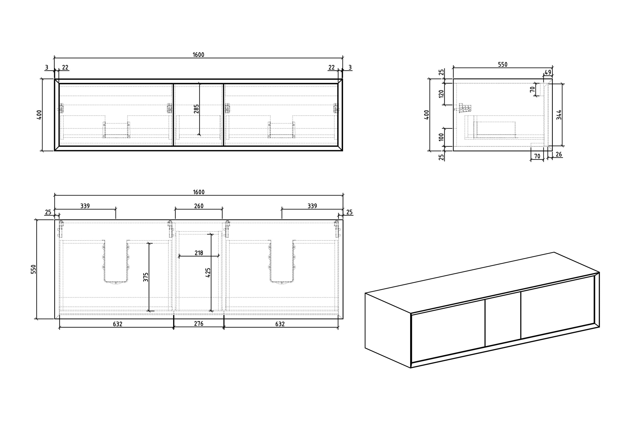 Underskab FIONA MULTY 1600