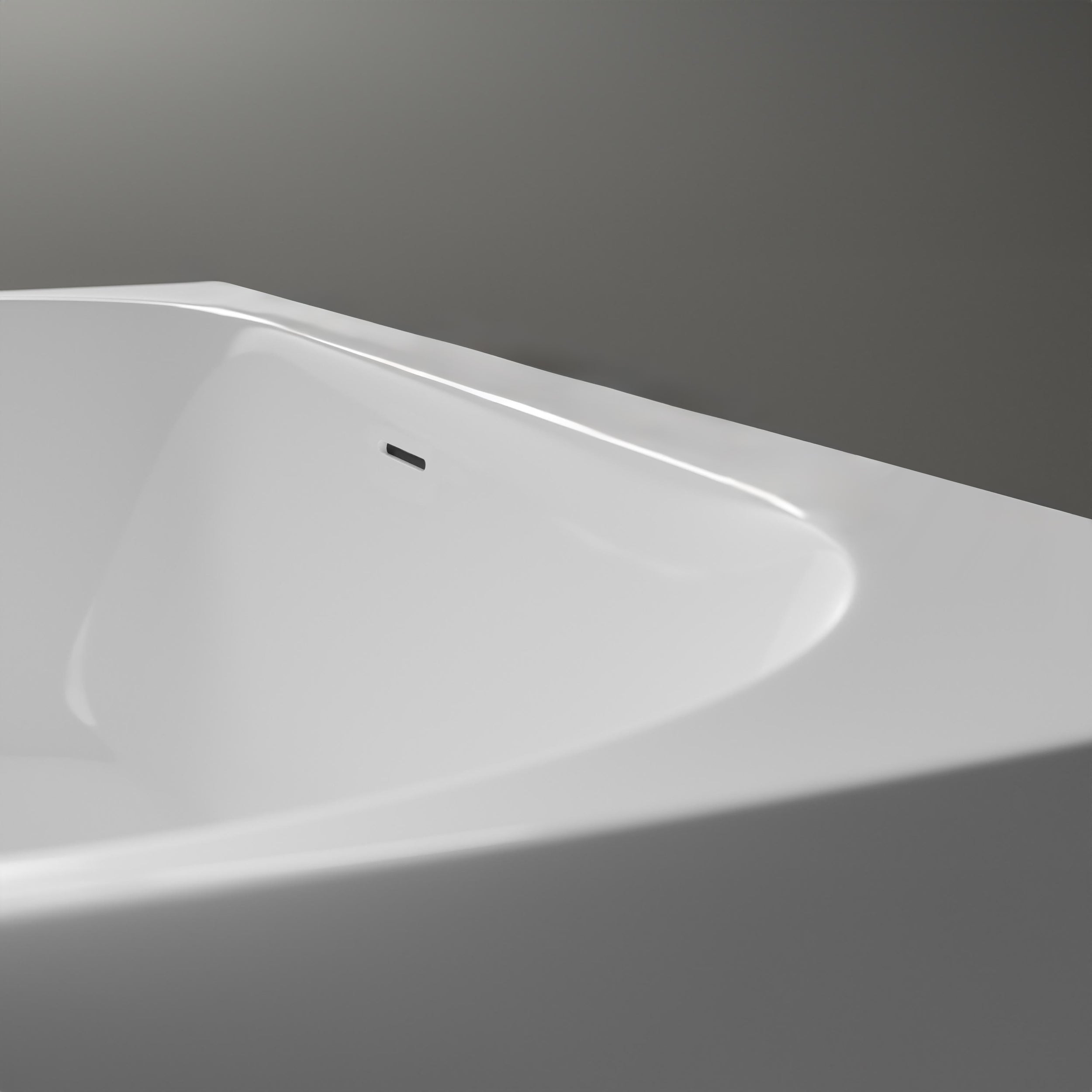 Fritstående pladsbesparende badekar NORA