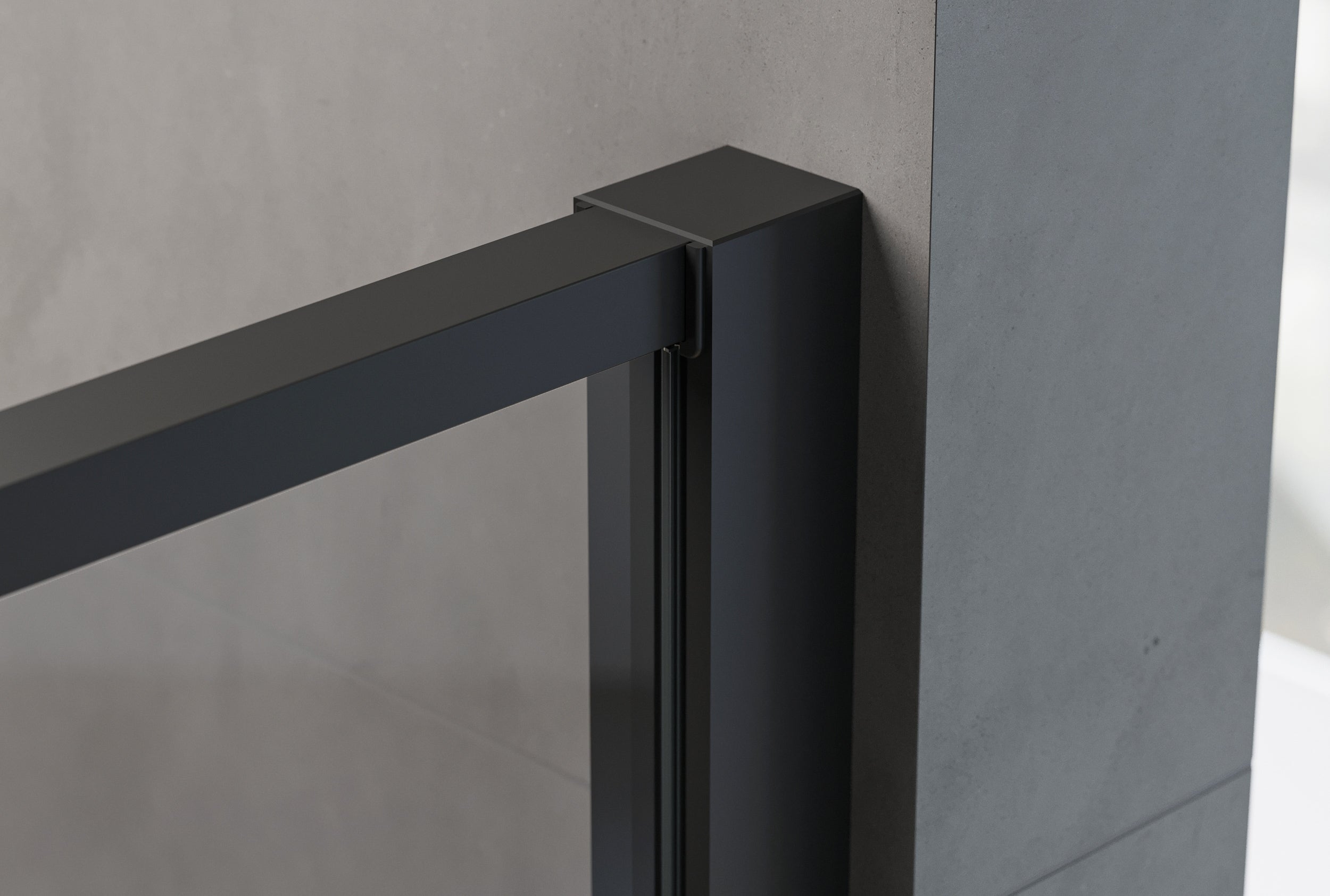 Bruseniche med hængslet dør - to faste paneler NT607 - FLEX