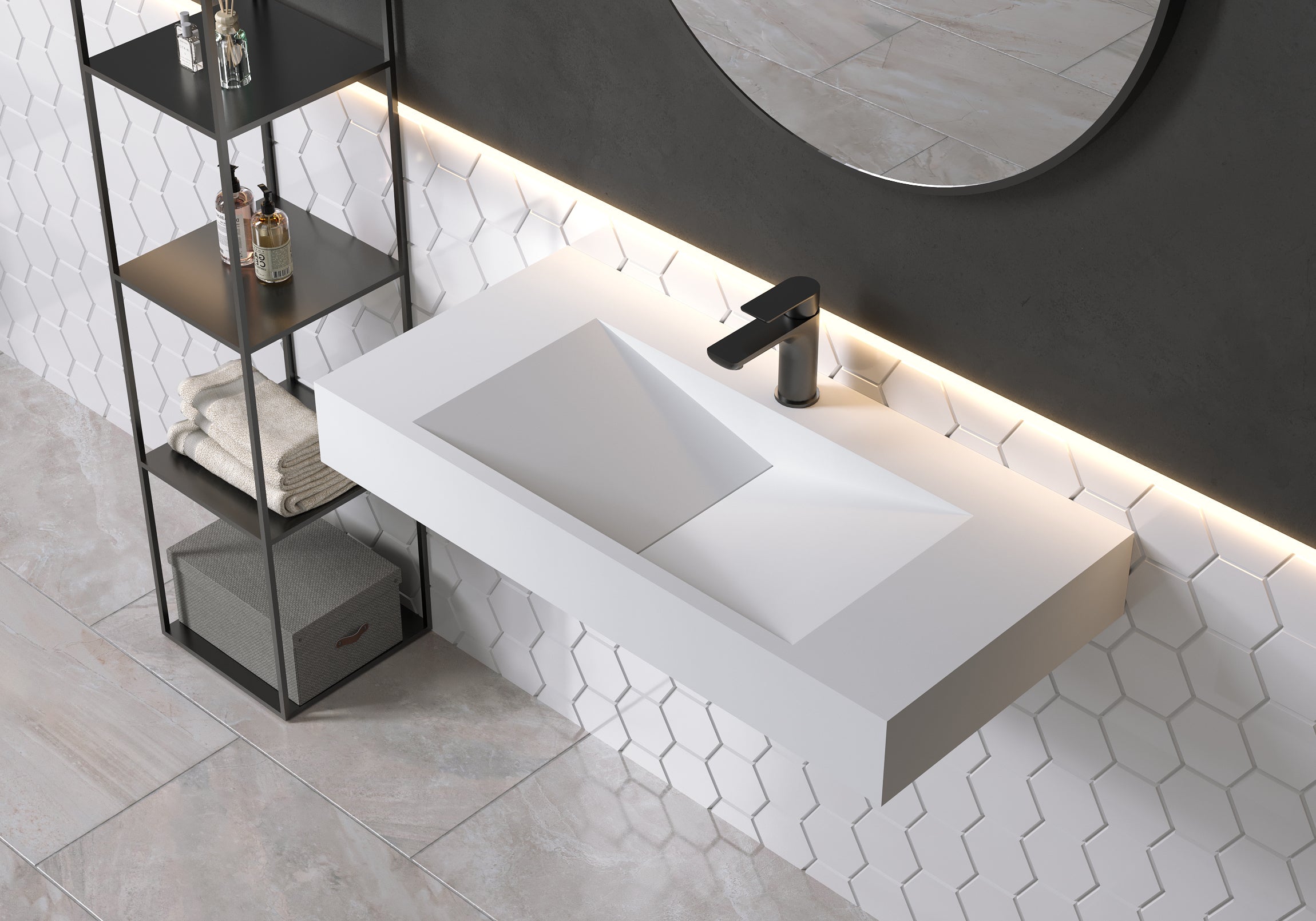 Væghængt Håndvask PB2049