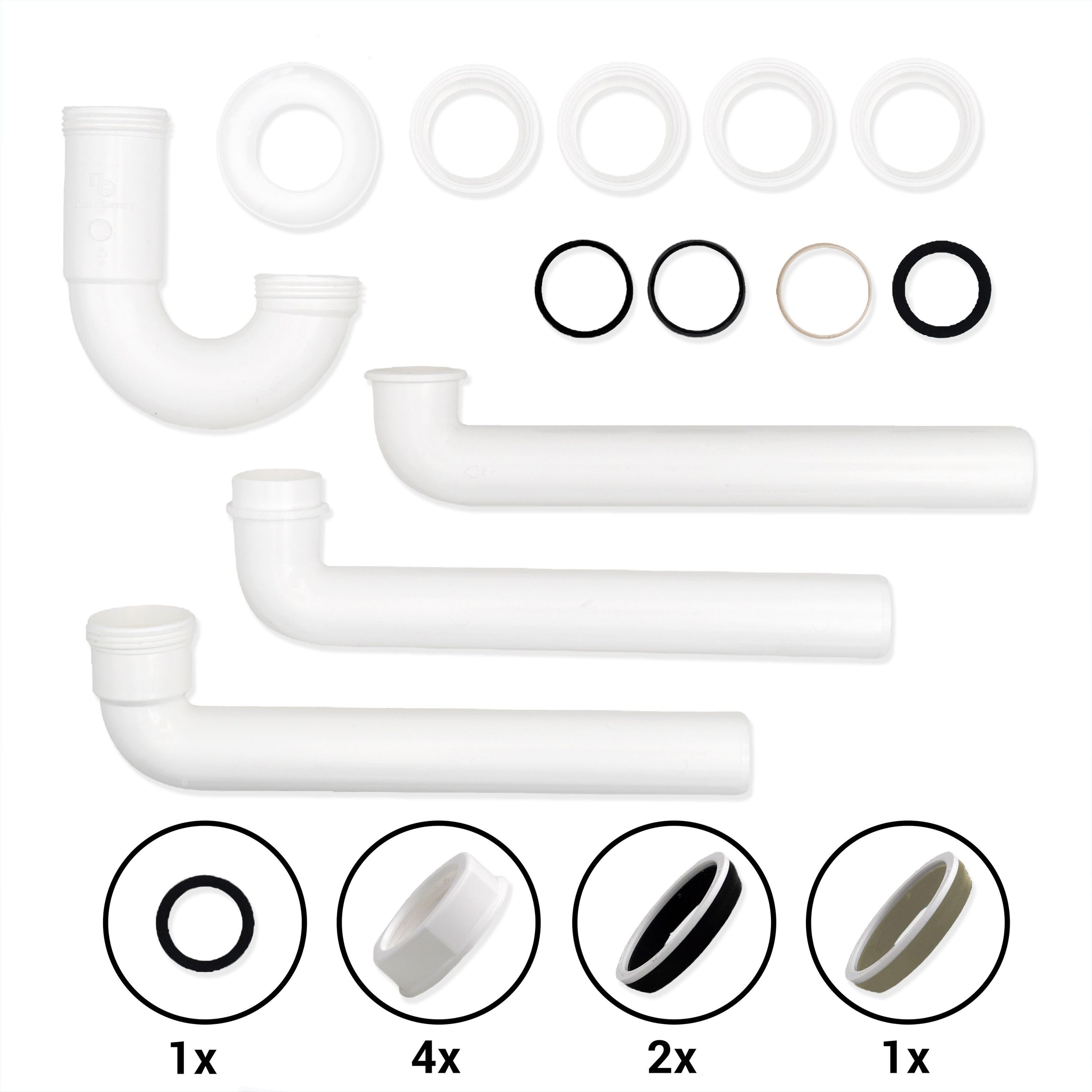 Pladsbesparende sifon til håndvask