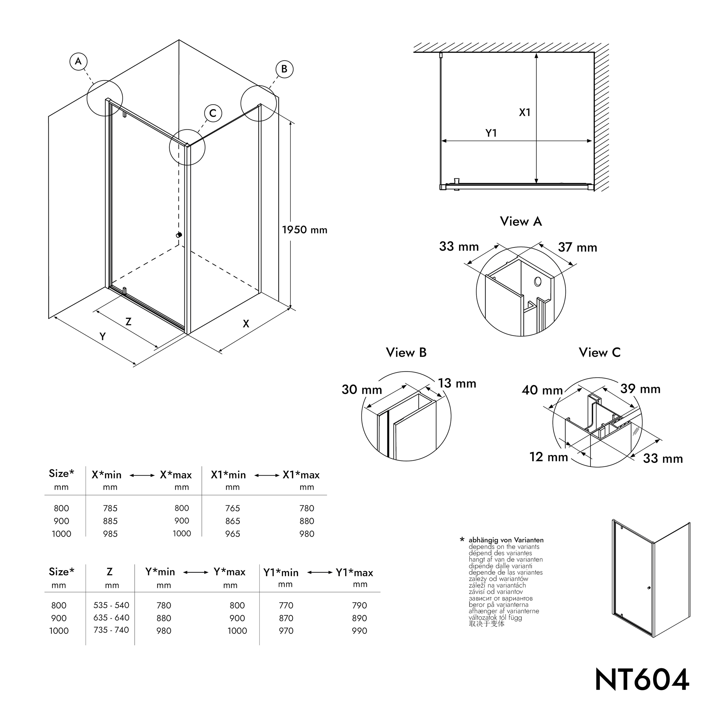 Brusehjørne NT604 FLEX