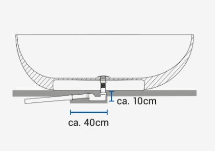Fritstående badekar DALIA