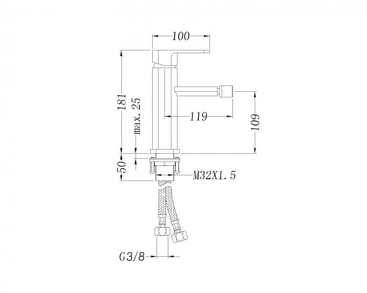 Bidet-armatur 1238C