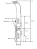 Brusestolpe 8815 med SEDAL-termostat