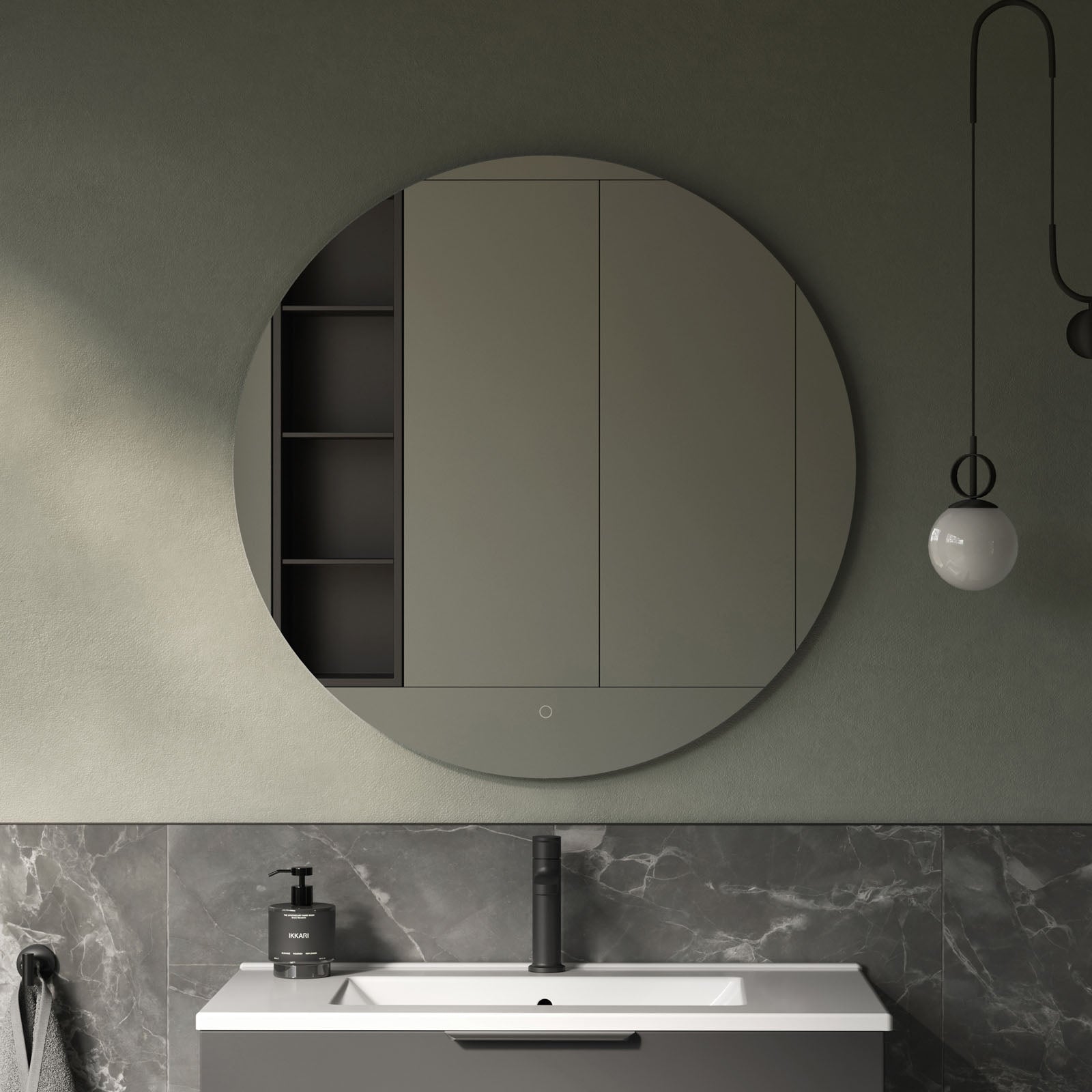 LED Lichtspiegel 2712 - 2.0 rund - 80 cm