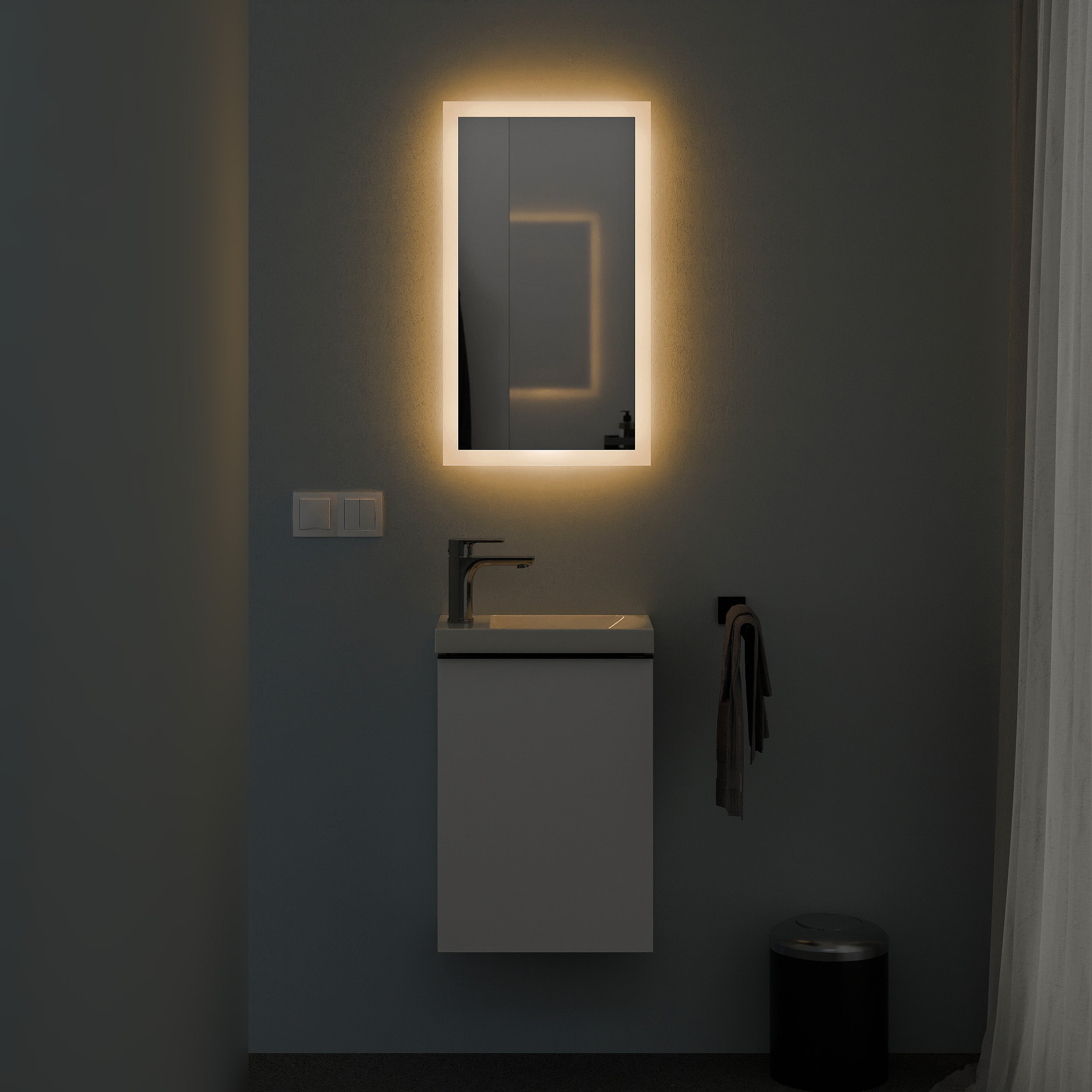 Bademøbelsæt VIREO 40 cm med vask