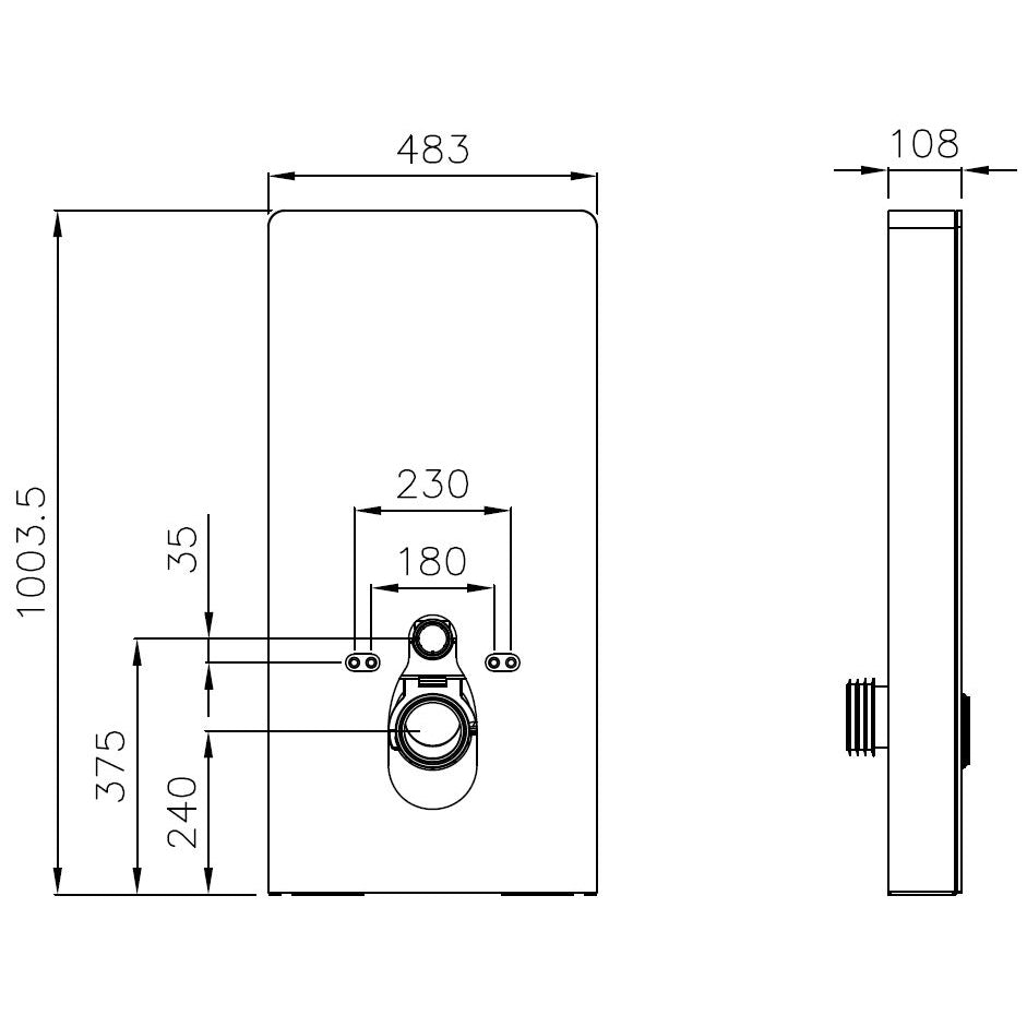 WC komplet pakke 33: WC B-8030R Sort