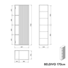 Bademøbel sæt BELDIVO 120 cm
