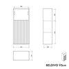 Sideskab BELDIVO 95 cm