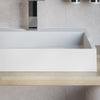 Væghåndvask/håndvask til topmontage BS6001 - hvid - 2 huller til armatur - bredde 120 cm