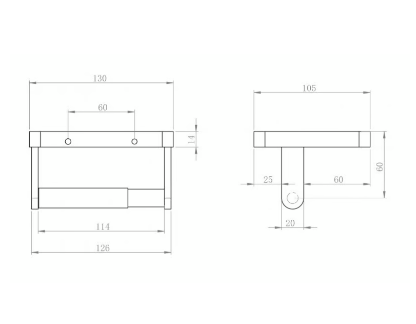 Toiletrulleholder SDLTPH