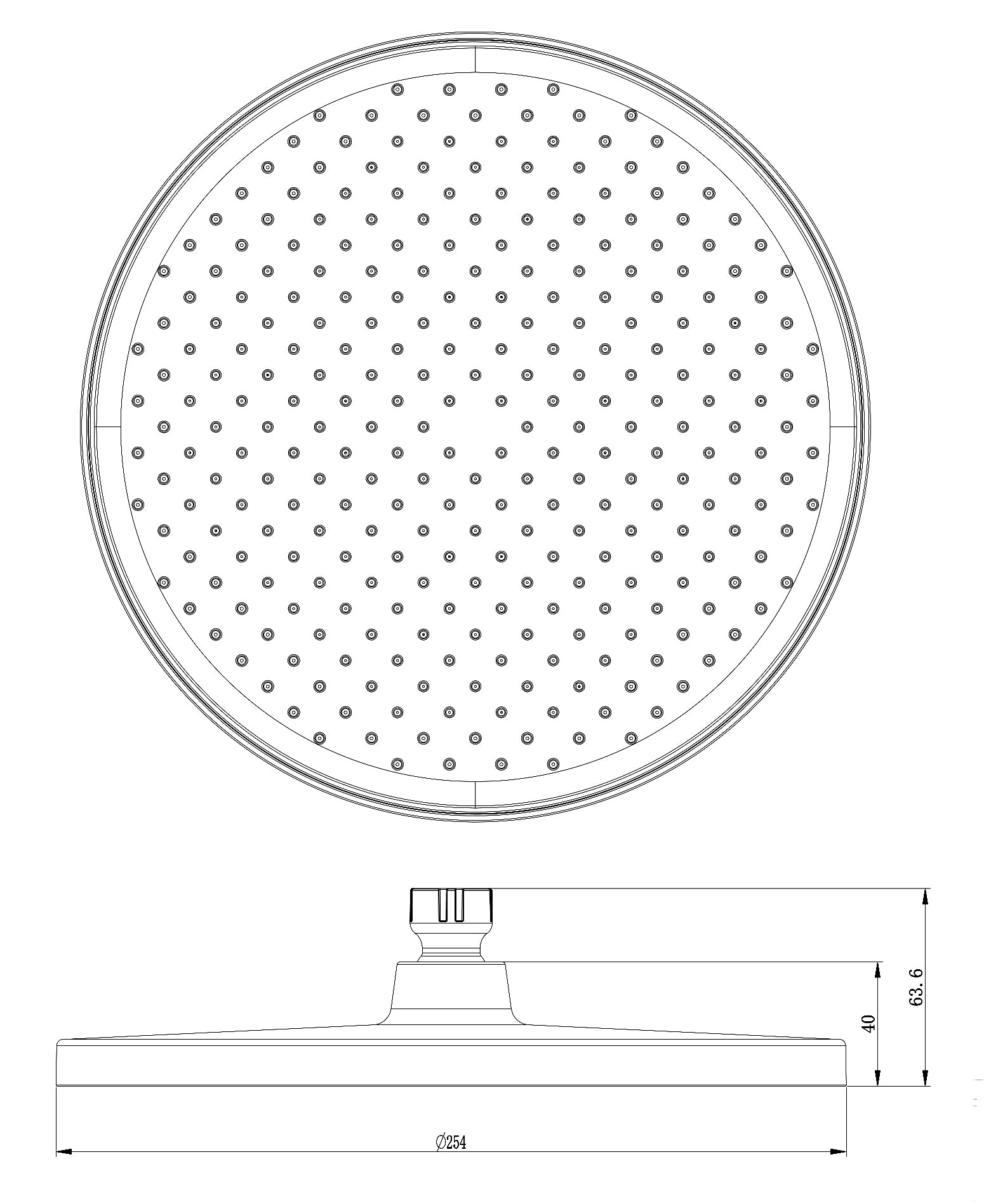 Design brusekolonne termostat 4011 BASIC