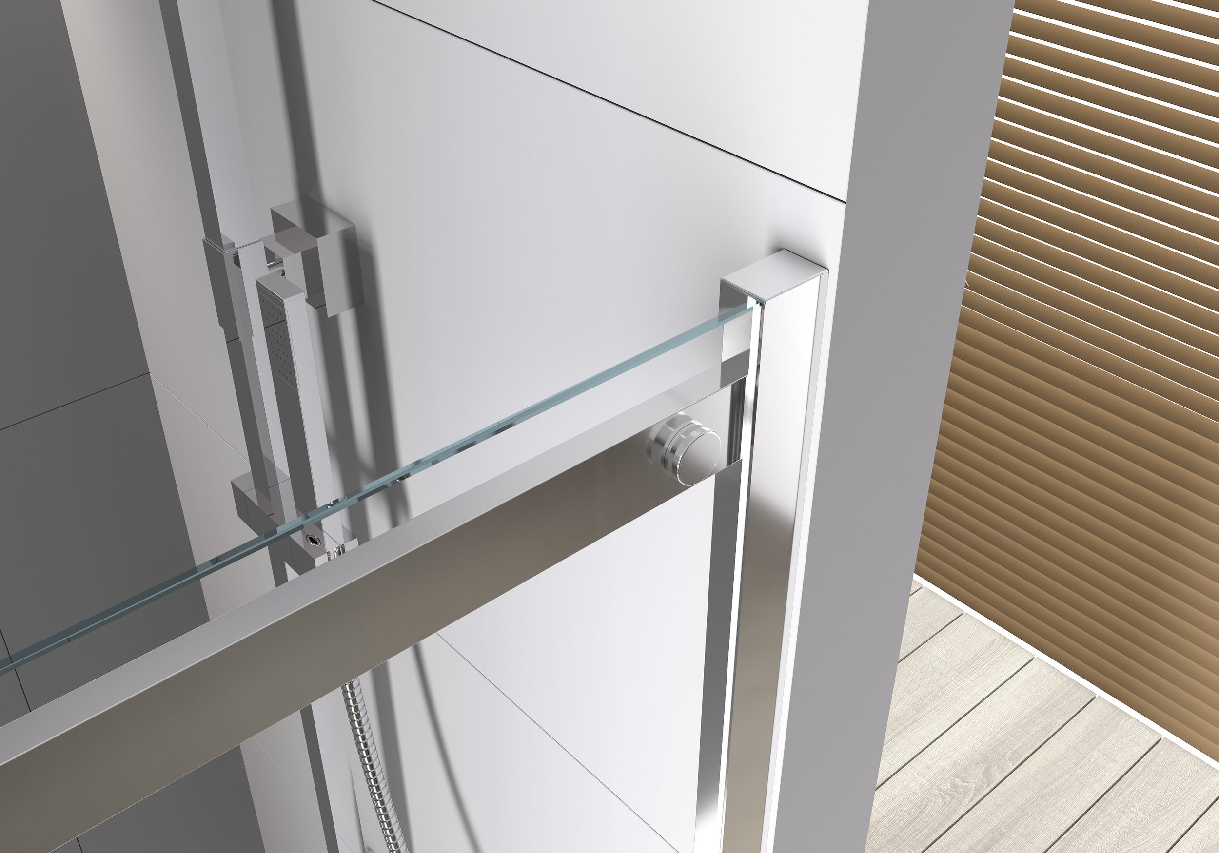 Indbygningsbruser med skydedør DX806A FLEX