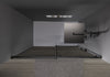 Indbygningsbruser med skydedør Soft-Close DX906 FLEX