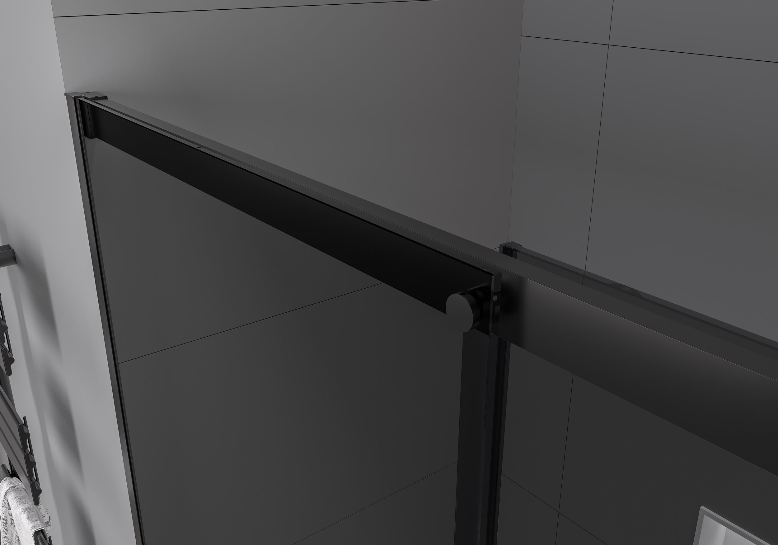 Indbygningsbruser med skydedør Soft-Close DX906 FLEX