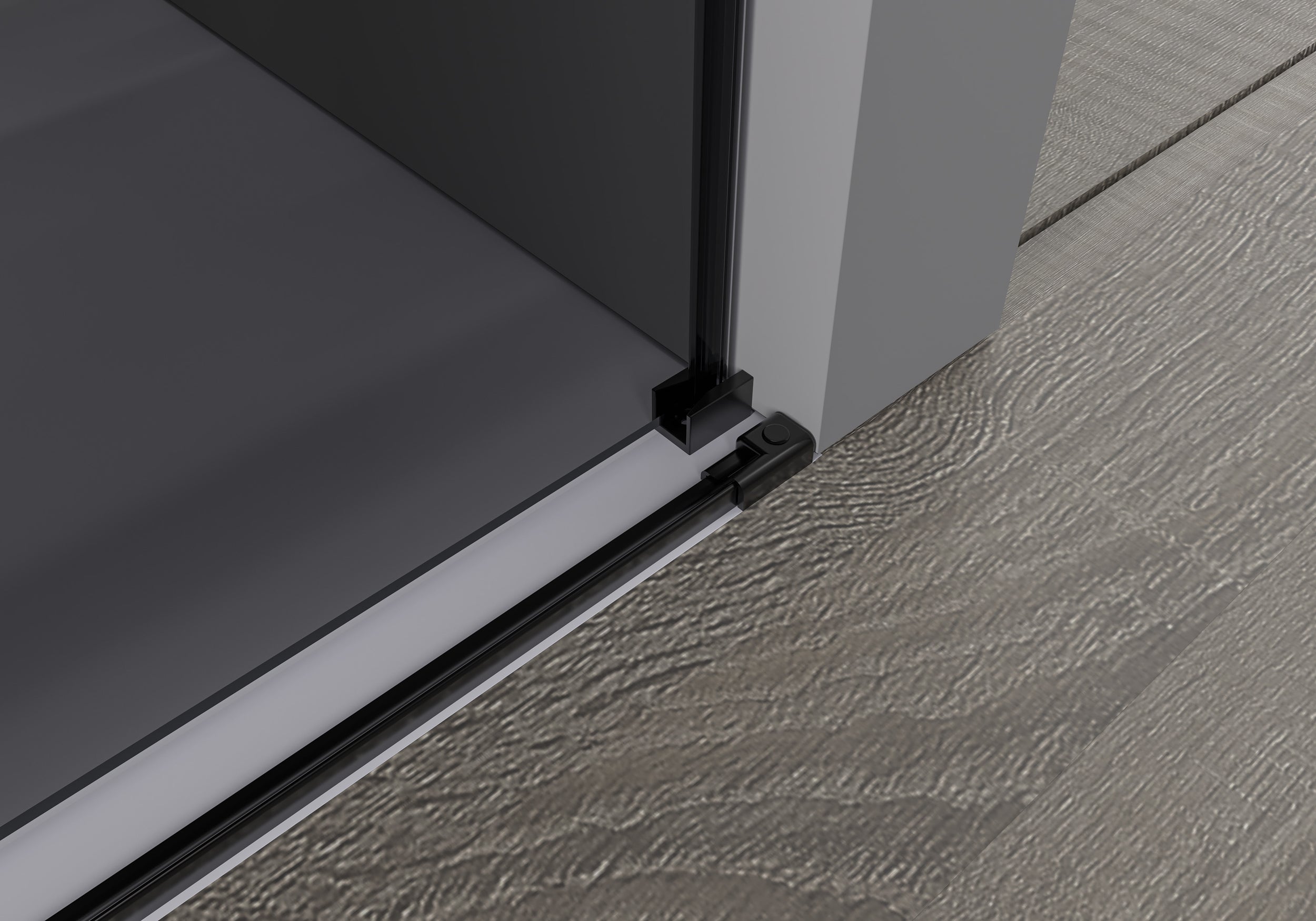 Indbygningsbruser med skydedør Soft-Close DX906 FLEX