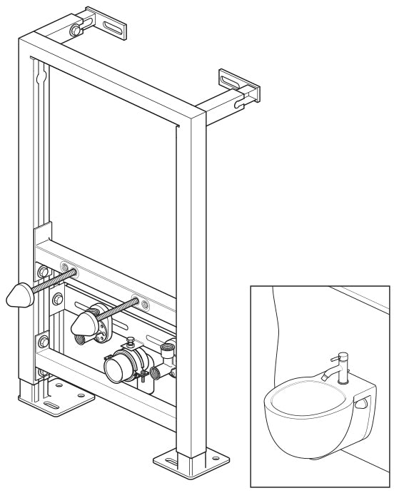 Bernstein bidet for vægelement monteringselement G30013A