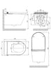Douchetoilet PREMIUM 1102 Sort Mat

