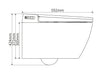 Bruse-WC komplet sæt 540 PRO med Geberit Duofix forvægselement