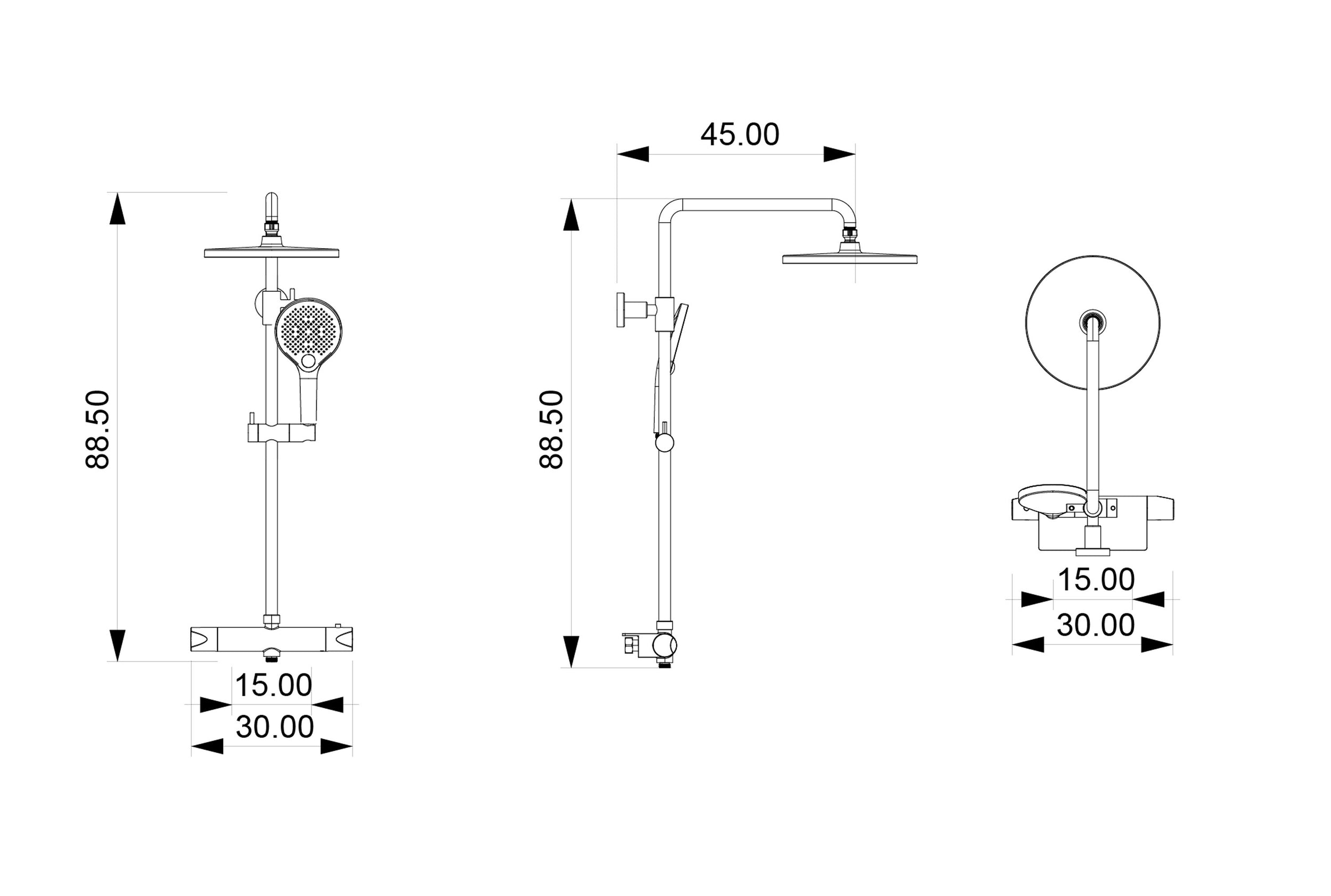 Brusesøjle termostat 8221 PRO