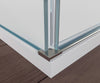 Brusekabine U-form 8 mm nano ægte glas EX412 - 120 x 90 x 195 cm - inklusive brusekar