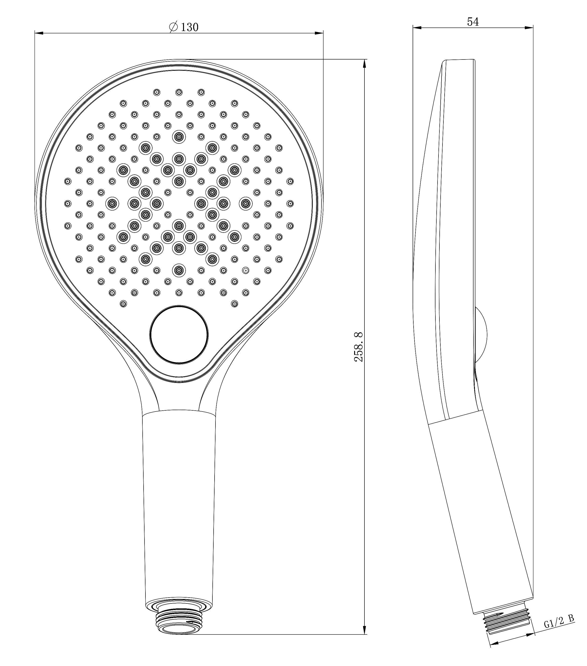 Design brusekolonne termostat 4011 BASIC