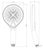 Design brusekolonne termostat 4011 BASIC