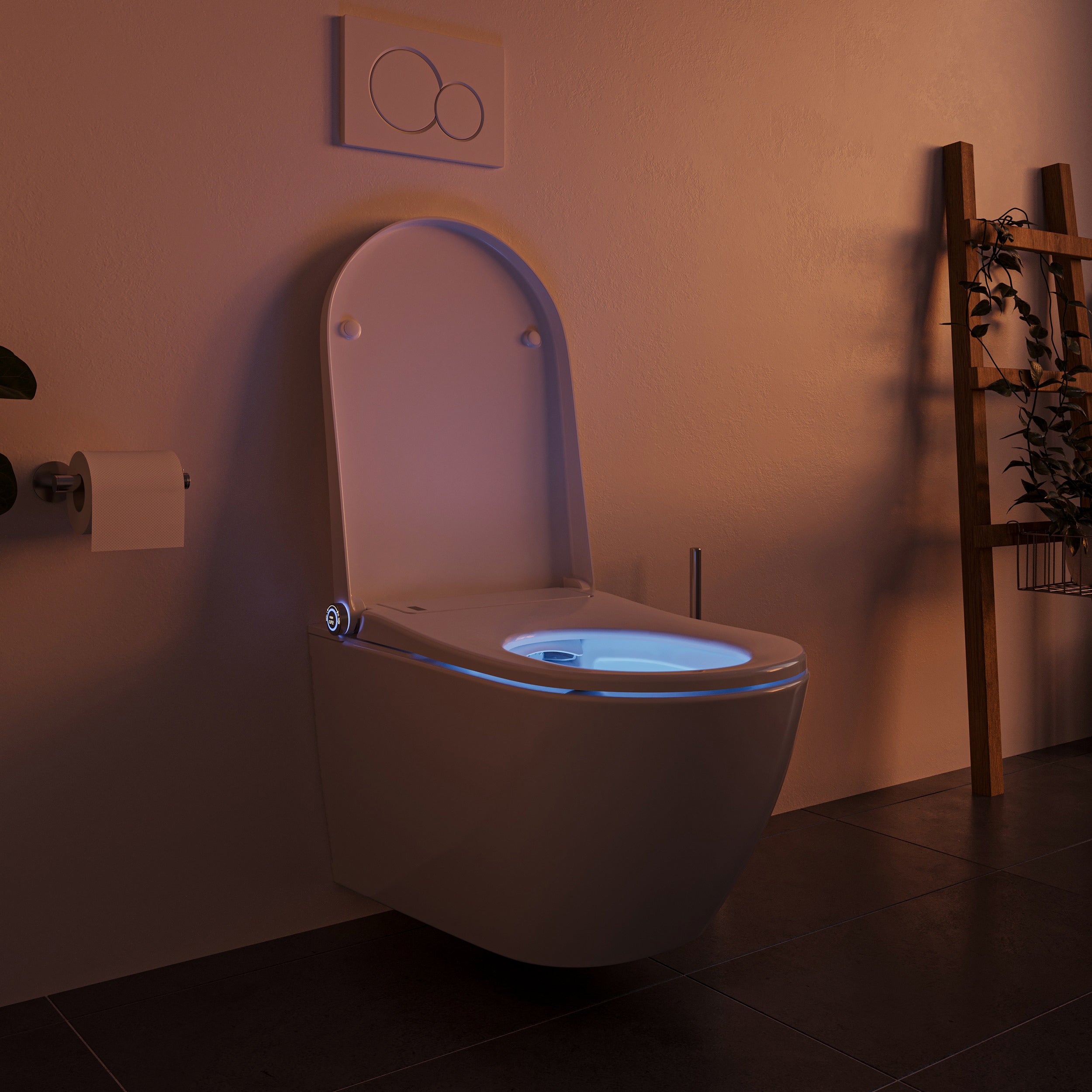 Dusch-WC Komplettset Basic 1102 mit Geberit Duofix Vorwandelement