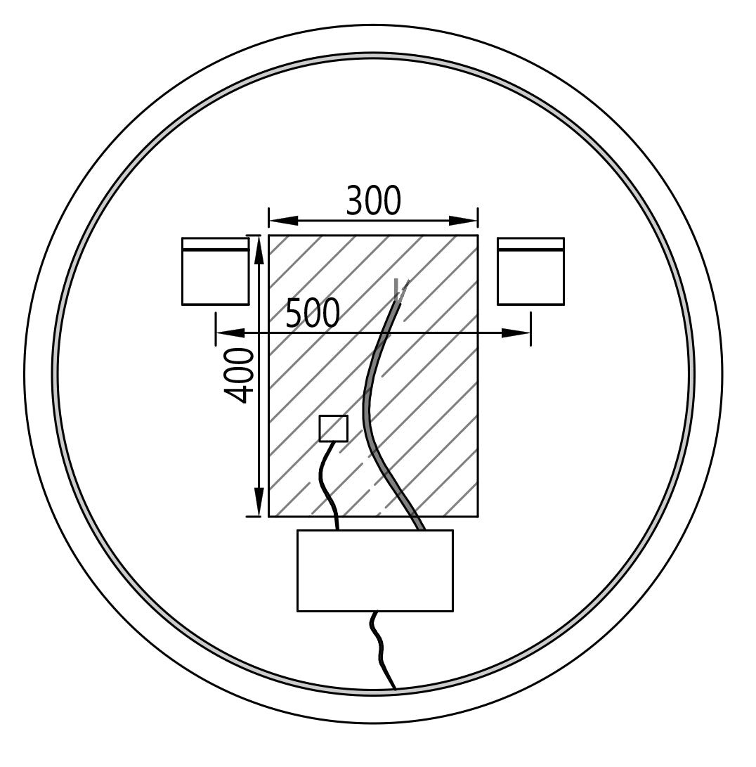 LED-lysspejl 2712 - 2.0