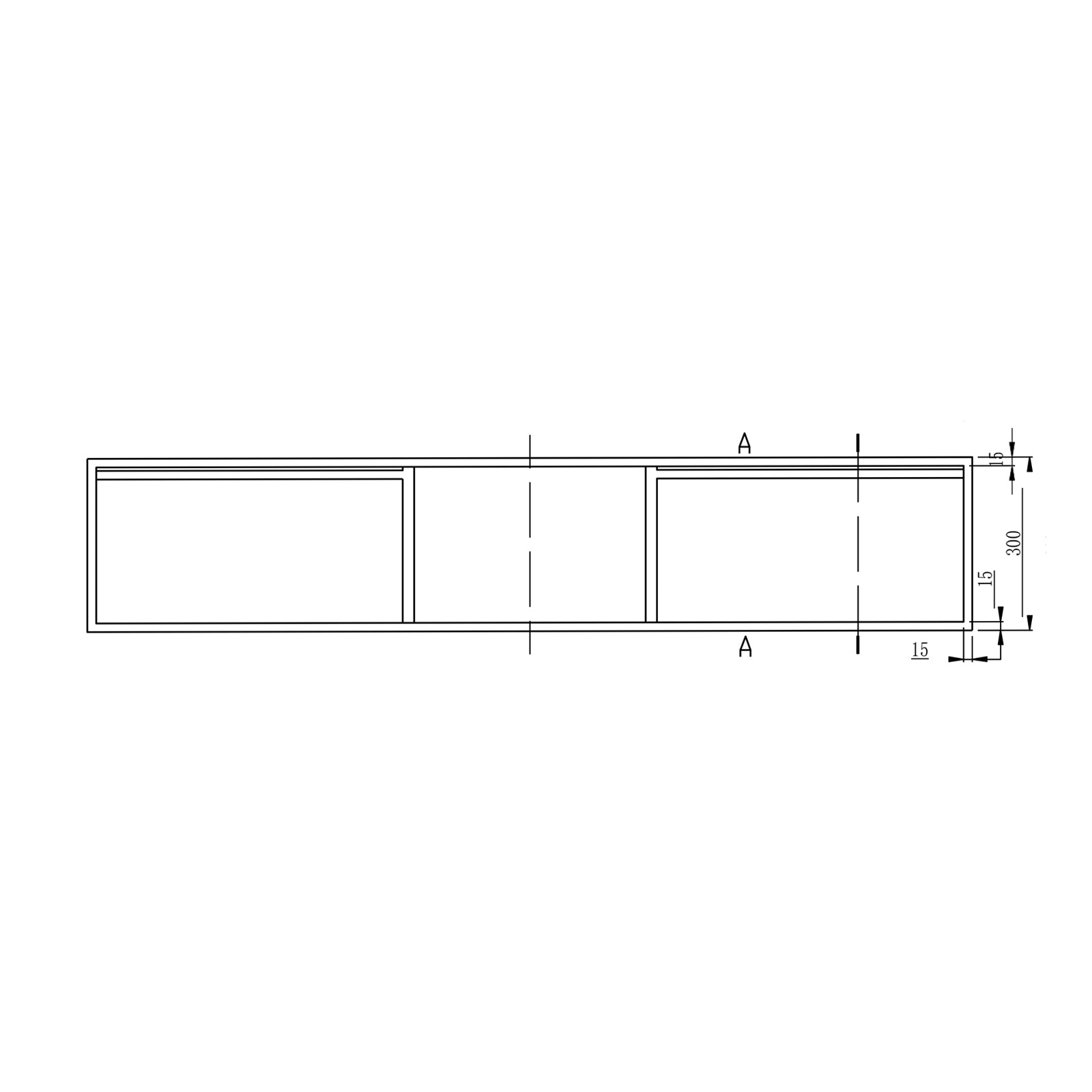 Vaskeskab understel 150S