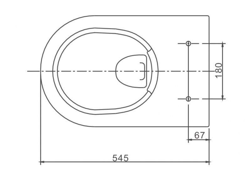 Komplet WC-pakke 41: WC NT2039 Hvid