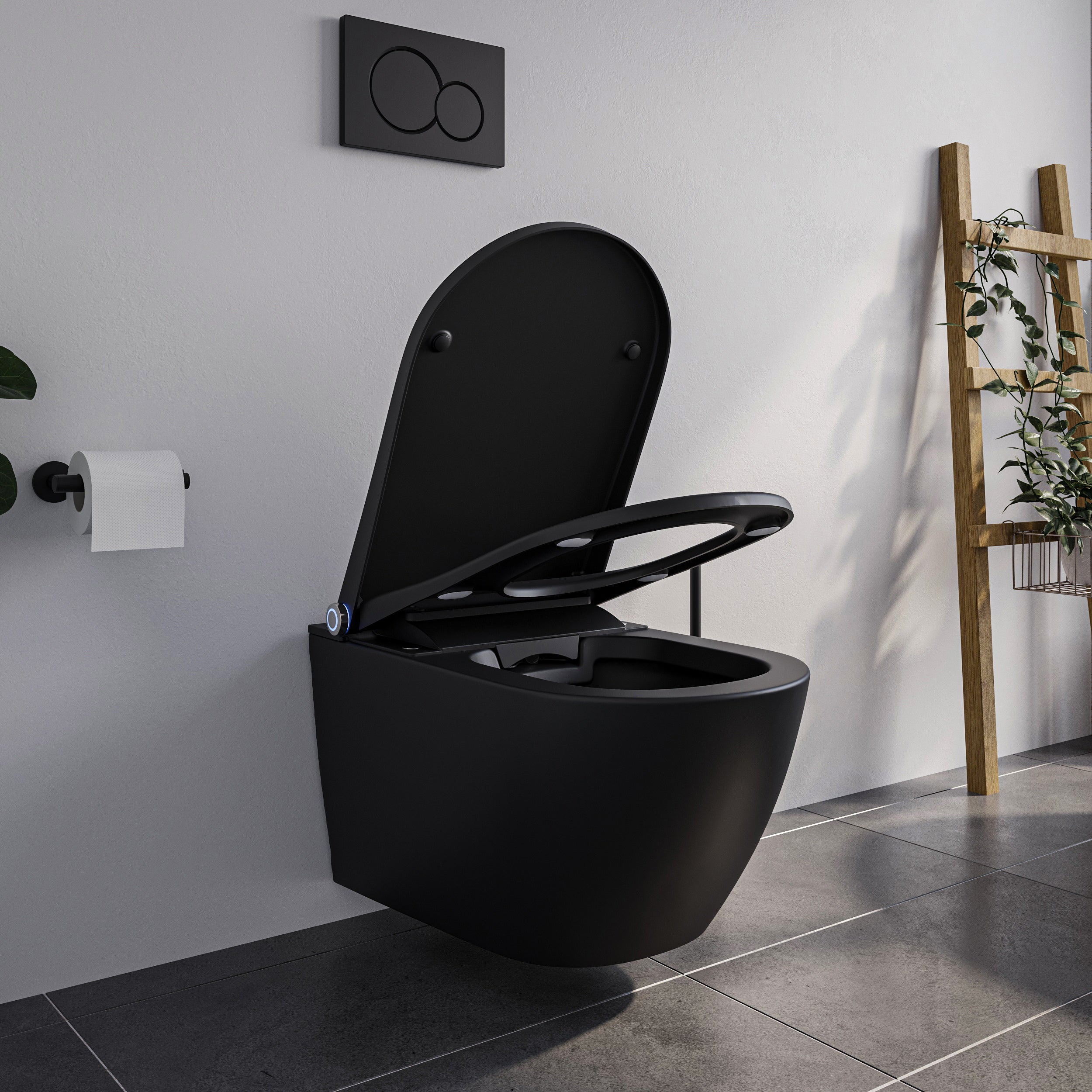 Bruse-WC komplet sæt PREMIUM 1102 med Geberit Duofix vægelement