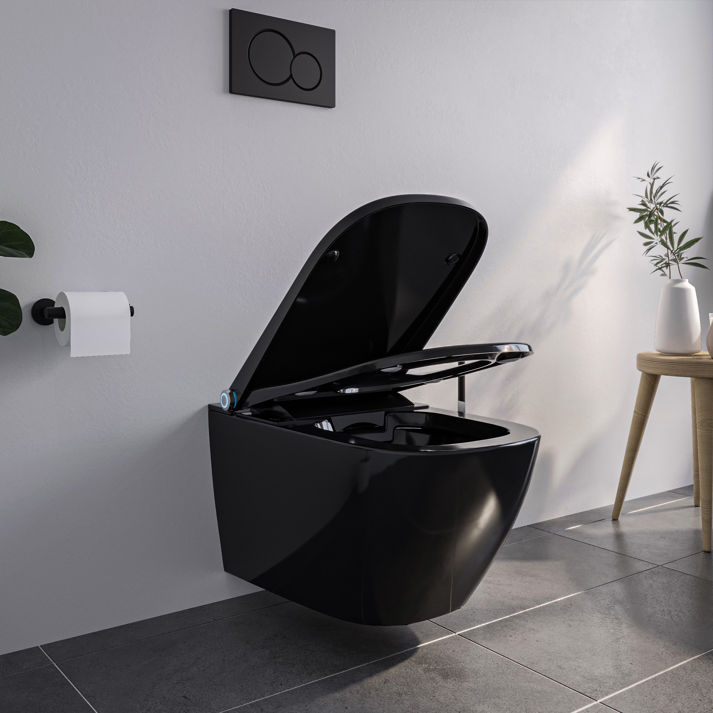 Bruse-wc komplet sæt PRO+1104 med Geberit Duofix forvægselement