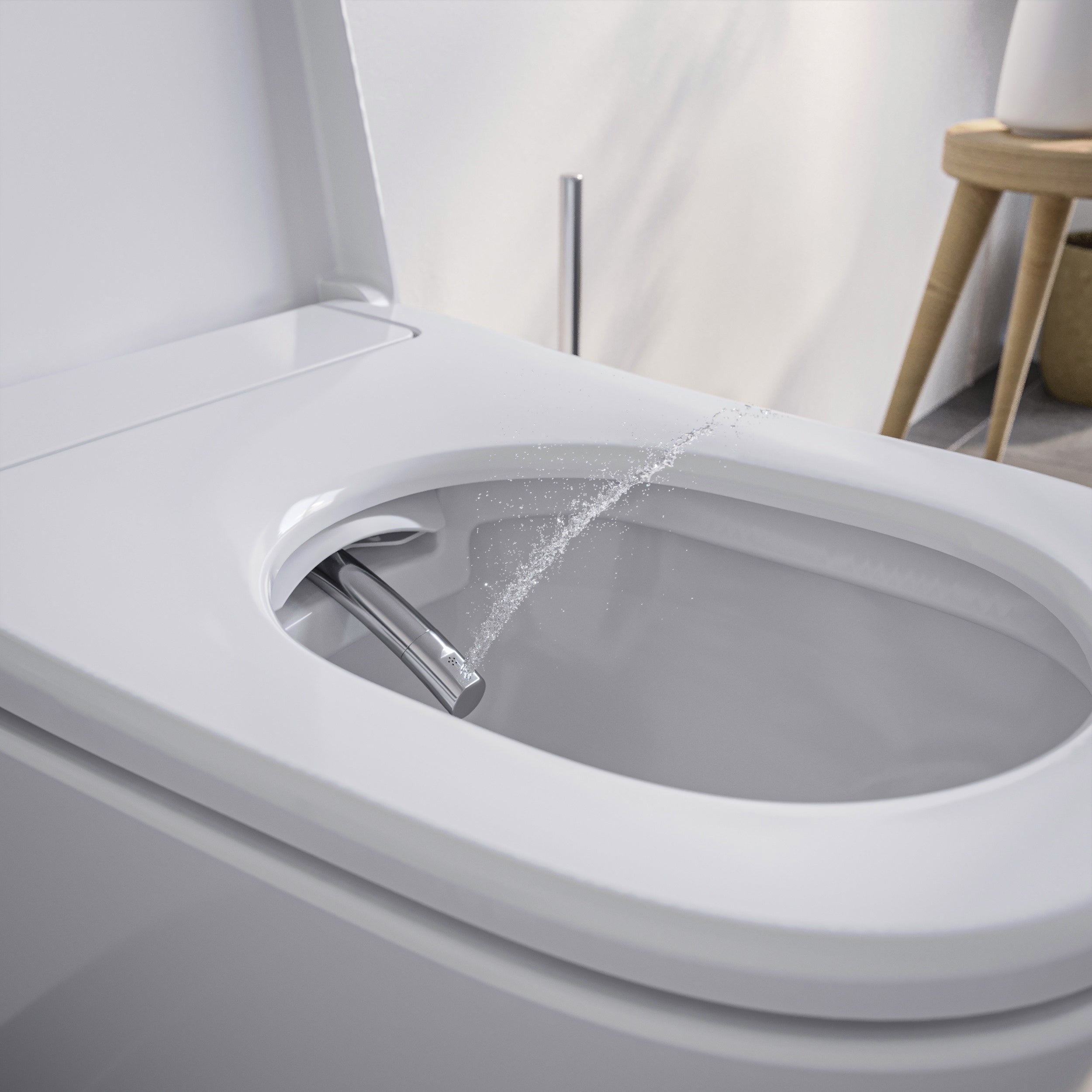 Dusch-WC komplet sæt Basic 1104 med Geberit Duofix forvægselement