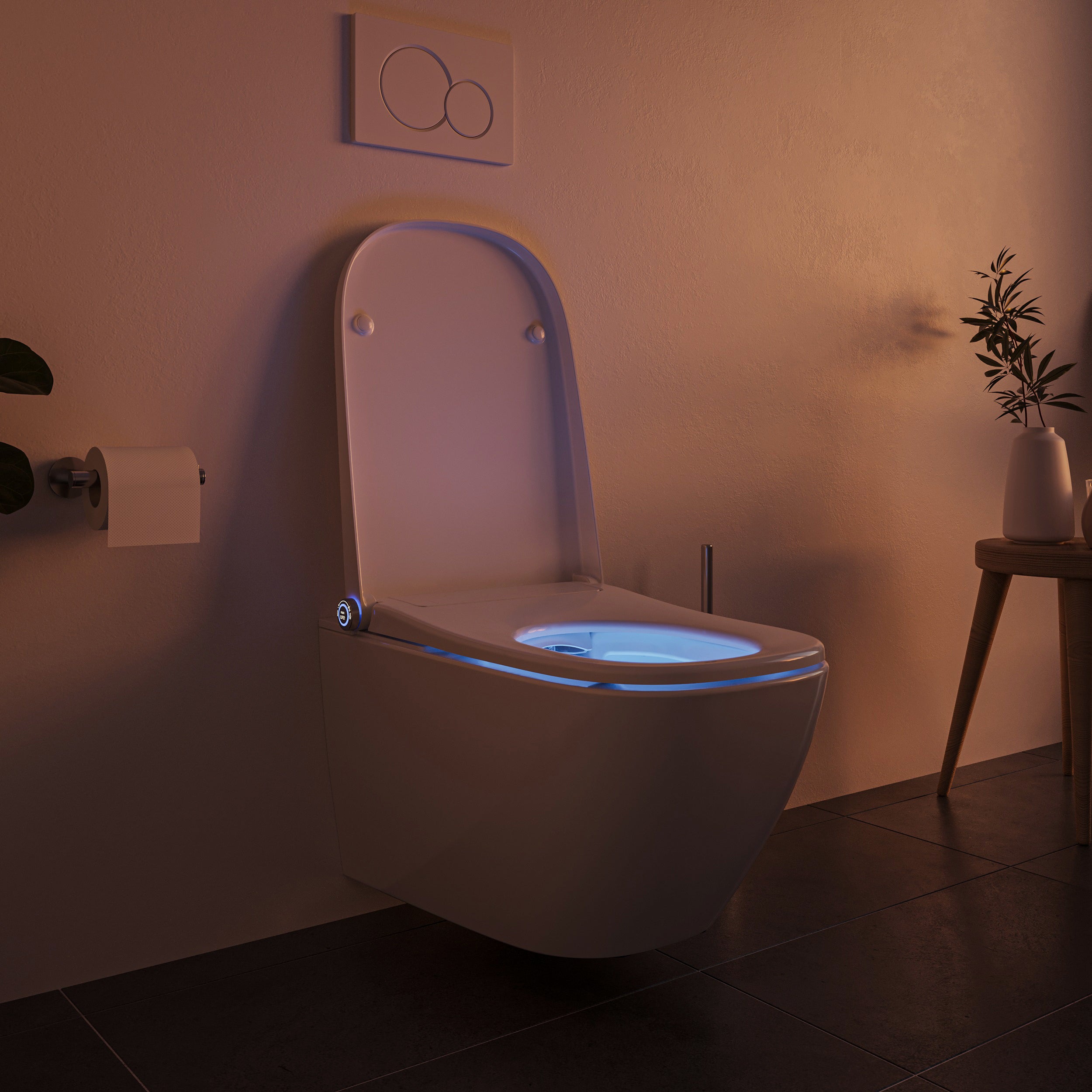 Dusch-WC komplet sæt Basic 1104 med Geberit Duofix forvægselement