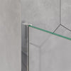 Brusekabine EX101 - 10 mm NANO ægte glas - satin glas - valgbar bredde 