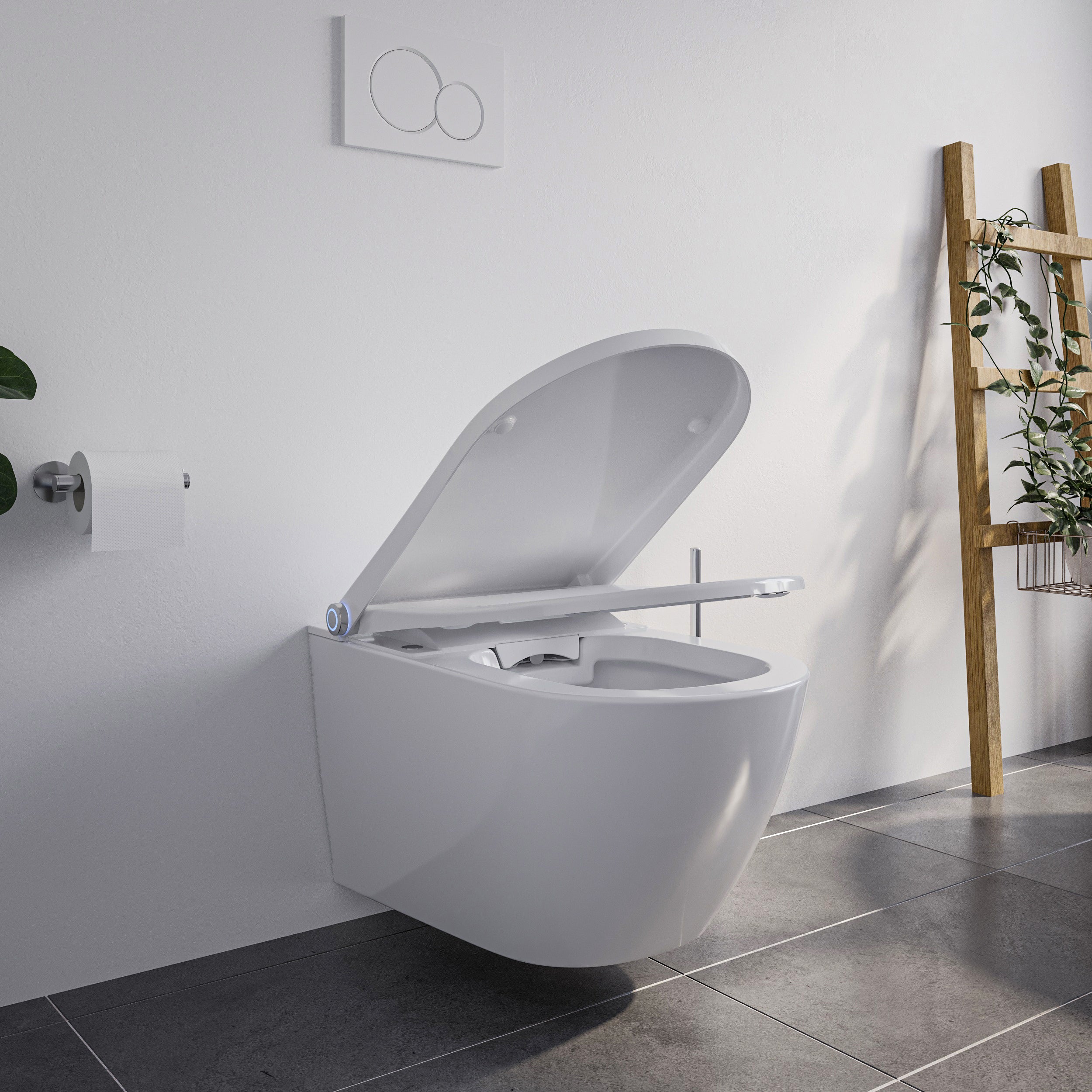 Dusch-WC Komplettset Basic 1102 mit Geberit Duofix Vorwandelement