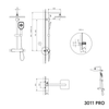 Brusestang Termostat 3011 PRO