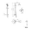 Duschsäule Thermostat 8221 PRO
