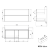 Unterschrank AVA 100 cm