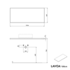 Badeværelsesmøbel underskab LAVOA 120 cm