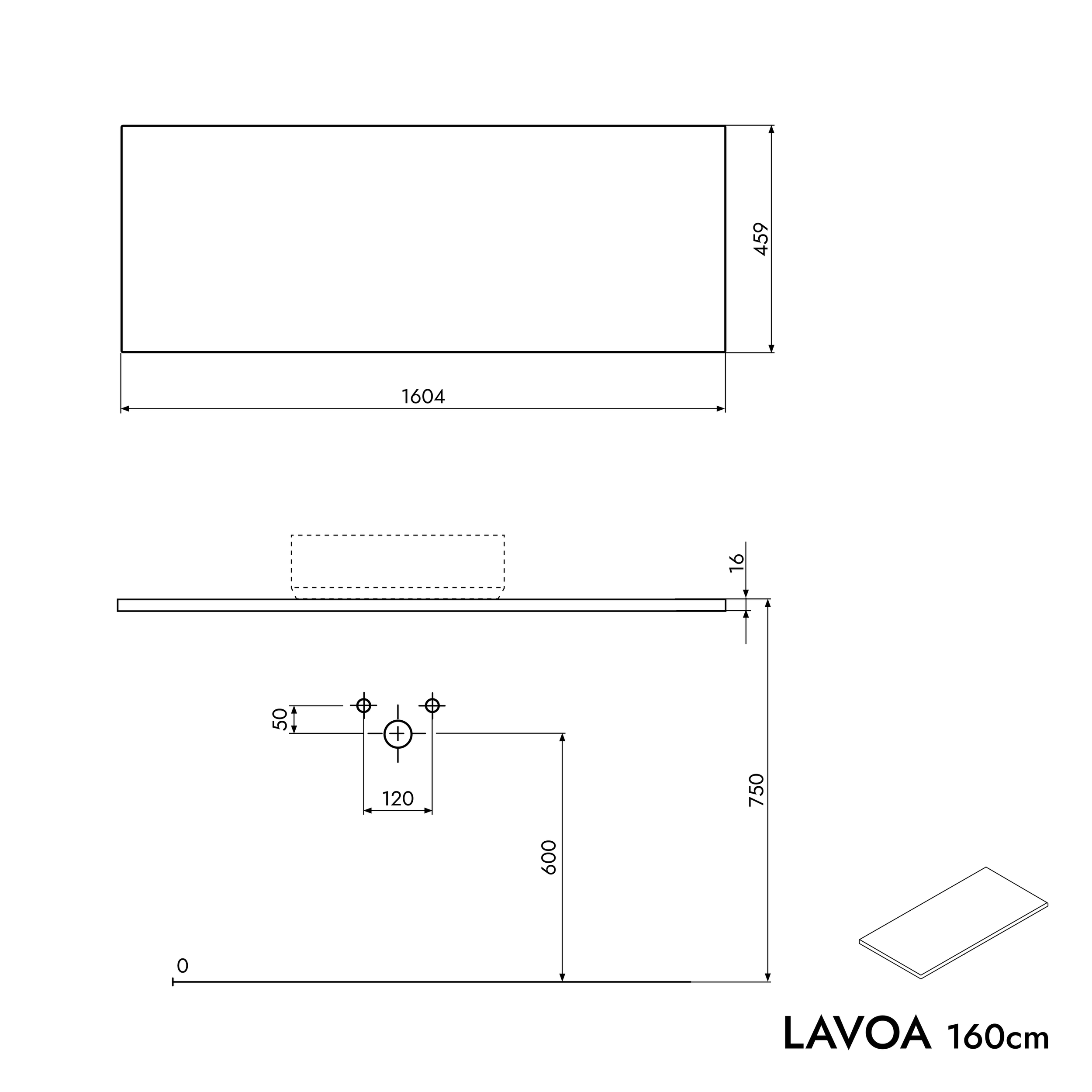Underskab LAVOA 1600