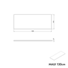 Vaskeskab MAUI 130 cm