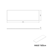 Vaskeskab MAUI 160 cm